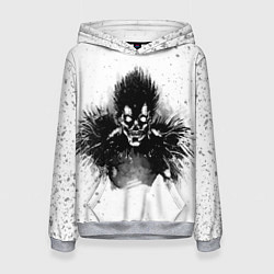 Толстовка-худи женская Рюк черный шинигами, цвет: 3D-меланж