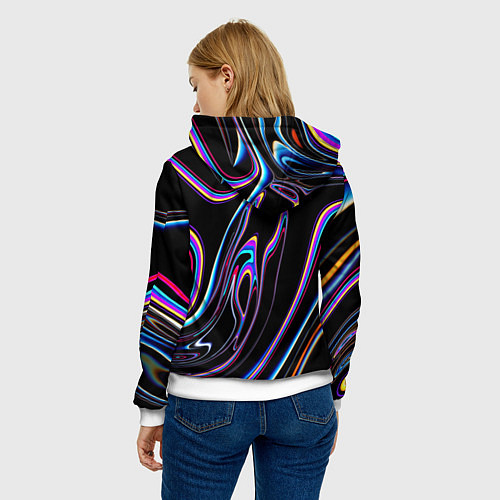 Женская толстовка Отражение / 3D-Белый – фото 4