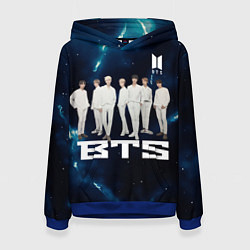 Толстовка-худи женская BTS, цвет: 3D-синий