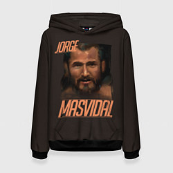 Толстовка-худи женская Jorge Masvidal, цвет: 3D-черный