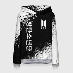 Толстовка-худи женская BTS, цвет: 3D-меланж