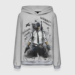 Толстовка-худи женская PUBG, цвет: 3D-меланж