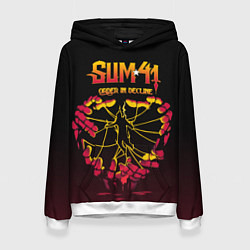 Толстовка-худи женская SUM41 OID, цвет: 3D-белый