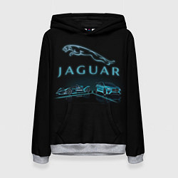 Толстовка-худи женская Jaguar, цвет: 3D-меланж