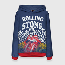 Толстовка-худи женская Rolling Stone, цвет: 3D-красный