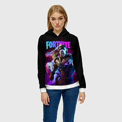 Толстовка-худи женская FORTNITE, цвет: 3D-белый — фото 2
