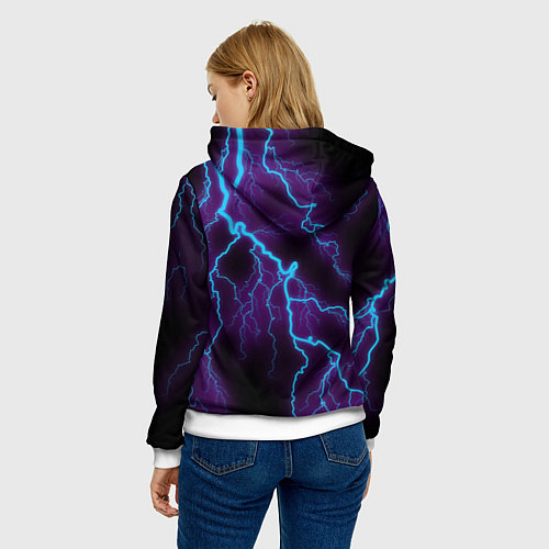 Женская толстовка SONIC / 3D-Белый – фото 4