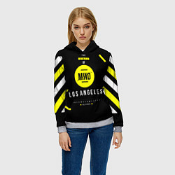 Толстовка-худи женская Off-White: Los Angeles, цвет: 3D-меланж — фото 2