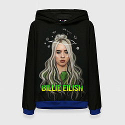 Толстовка-худи женская BILLIE EILISH, цвет: 3D-синий