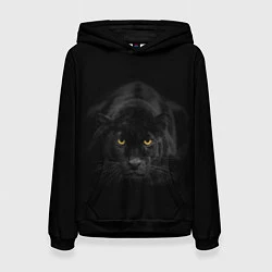 Толстовка-худи женская Пантера, цвет: 3D-черный