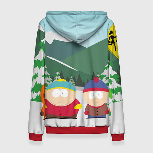 Женская толстовка ЮЖНЫЙ ПАРК / 3D-Красный – фото 2