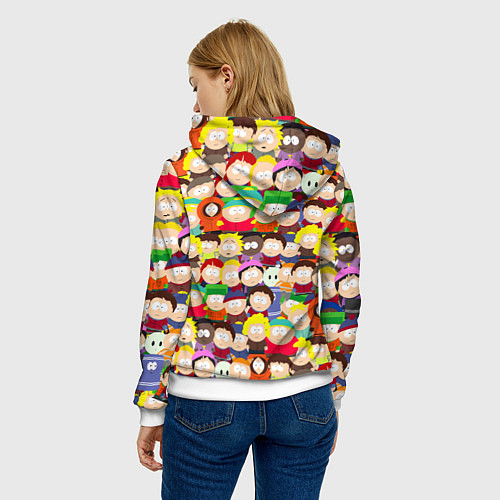 Женская толстовка ЮЖНЫЙ ПАРК / 3D-Белый – фото 4