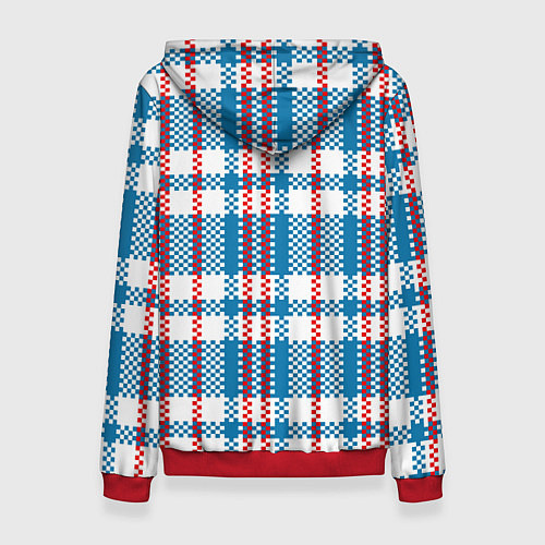 Женская толстовка Текстура Сумка Челнока / 3D-Красный – фото 2