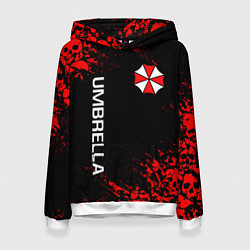 Толстовка-худи женская UMBRELLA CORP, цвет: 3D-белый