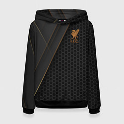 Толстовка-худи женская Liverpool FC, цвет: 3D-черный