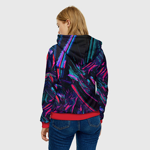 Женская толстовка Стоп covid-19 / 3D-Красный – фото 4