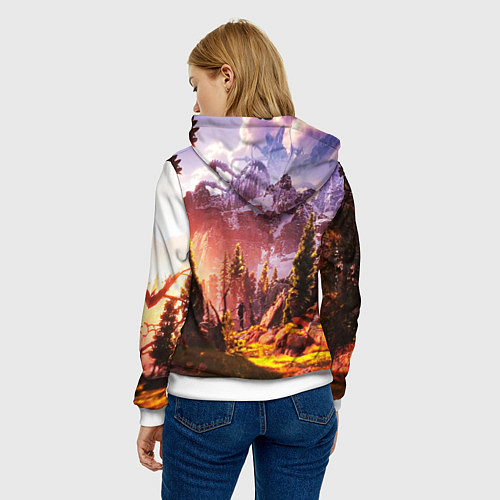 Женская толстовка Horizon Zero Dawn / 3D-Белый – фото 4