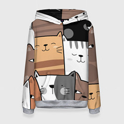 Женская толстовка Котейки