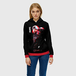 Толстовка-худи женская BTS, цвет: 3D-красный — фото 2