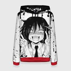 Толстовка-худи женская AHEGAO, цвет: 3D-красный