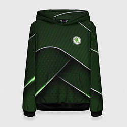 Женская толстовка Шкода мини логотип