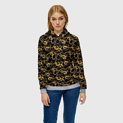 Толстовка-худи женская Versace, цвет: 3D-меланж — фото 2
