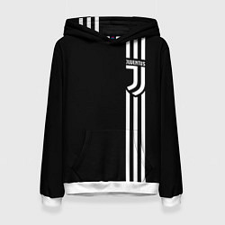 Толстовка-худи женская JUVENTUS, цвет: 3D-белый