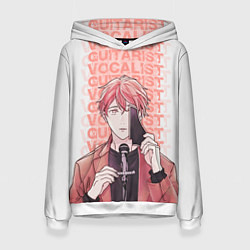 Толстовка-худи женская Vocalist and Guitarist, цвет: 3D-белый