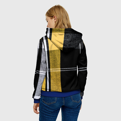 Женская толстовка Тёпленький плед / 3D-Синий – фото 4