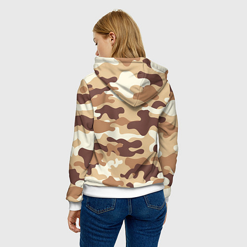 Женская толстовка МИЛИТАРИ / 3D-Белый – фото 4