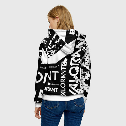Женская толстовка Valorant / 3D-Белый – фото 4