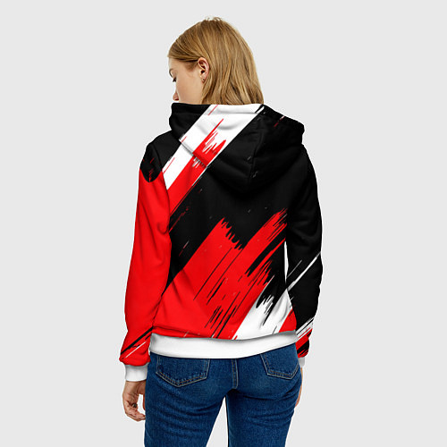 Женская толстовка ТЕКСТУРА / 3D-Белый – фото 4