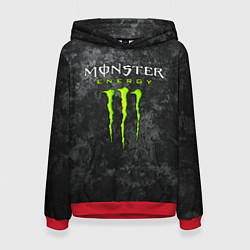 Толстовка-худи женская MONSTER ENERGY, цвет: 3D-красный