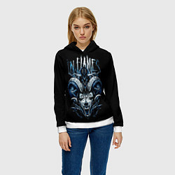 Толстовка-худи женская IN FLAMES, цвет: 3D-белый — фото 2