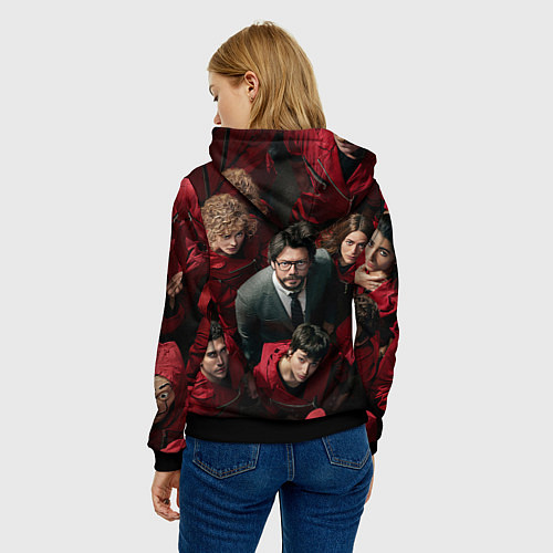 Женская толстовка La Casa de Papel Z / 3D-Черный – фото 4