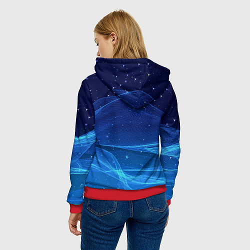 Женская толстовка Соник / 3D-Красный – фото 4