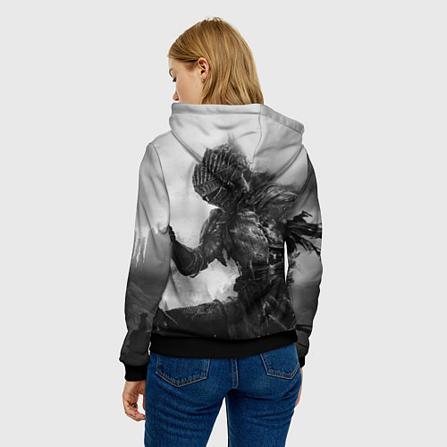 Женская толстовка DARK SOULS / 3D-Черный – фото 4
