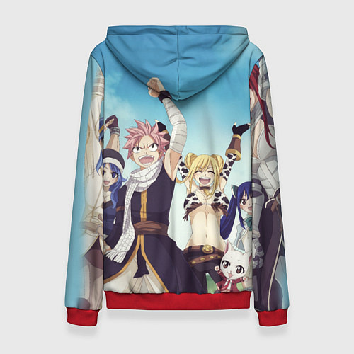 Женская толстовка FAIRY TAIL ХВОСТ ФЕИ / 3D-Красный – фото 2