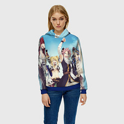 Толстовка-худи женская FAIRY TAIL ХВОСТ ФЕИ, цвет: 3D-синий — фото 2