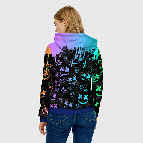 Женская толстовка MARSHMELLO / 3D-Синий – фото 4