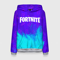 Толстовка-худи женская FORTNITE ФОРТНАЙТ, цвет: 3D-меланж