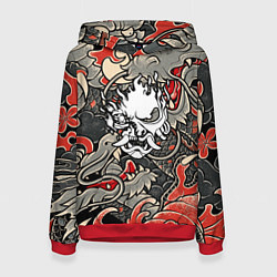 Толстовка-худи женская CYBERPUNK2077 SAMURAI, цвет: 3D-красный