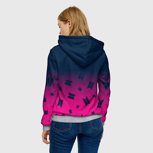 Женская толстовка BTS БТС / 3D-Меланж – фото 4