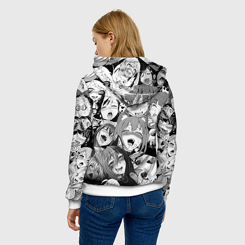 Женская толстовка ЯПОНСКАЯ АНИМАЦИЯ / 3D-Белый – фото 4