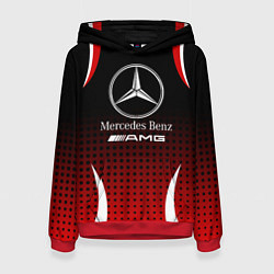 Толстовка-худи женская Mercedes-Benz, цвет: 3D-красный
