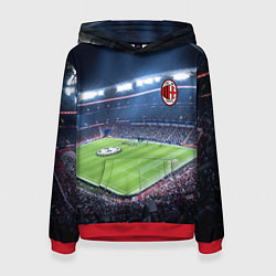 Толстовка-худи женская FC MILAN, цвет: 3D-красный