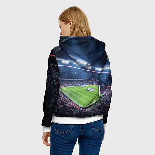 Женская толстовка FC MILAN / 3D-Белый – фото 4