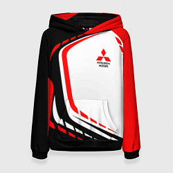 Толстовка-худи женская Mitsubishi EVO Uniform, цвет: 3D-черный