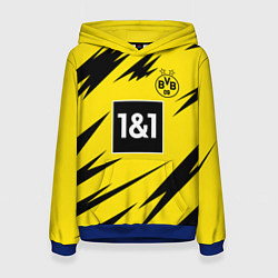Толстовка-худи женская Reus Borussia Dortmund 20-21, цвет: 3D-синий