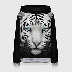 Толстовка-худи женская Тигр, цвет: 3D-меланж